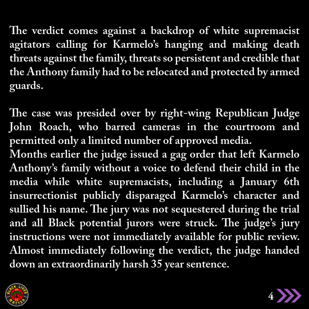 Statement on the conditions surrounding the trial and verdict.